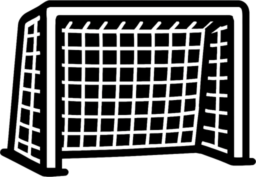 soccer goal 2d ingame asset high contrast no shadows.
In-Game asset.  2d.  High contrast.  No shadows
