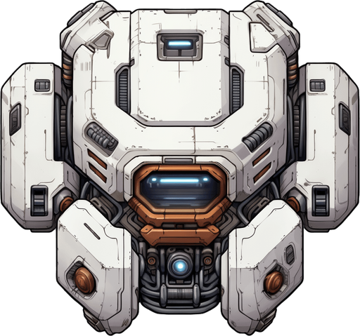 Alien organic tank, seen from above, no perspective.
Single Game Texture. In-Game asset. 2d. Pixelart. White background. Blank background. Low detail. High contrast.
