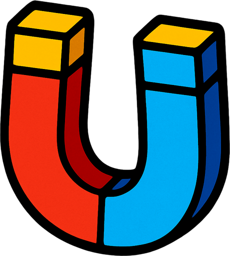 magnet.
In-Game asset.  2d.  High contrast.  No shadows