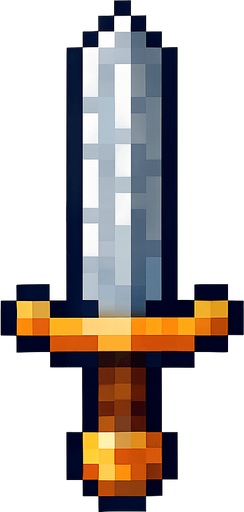 ironSword.
In-Game asset.  High contrast.  No shadows