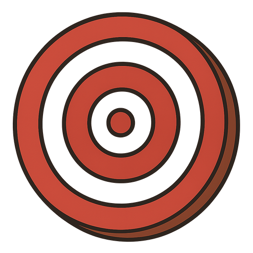hedef tahtası. No background. Transparent background. Blank background. No shadows. 2d. In-Game asset. flat