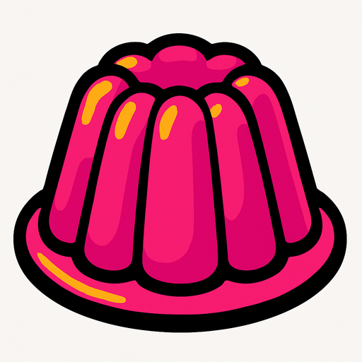 jelly.
In-Game asset.  2d.  High contrast.  No shadows