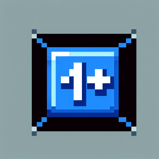 blue text saying "+1". pixelated. 8 bit..
Single Game Texture. In-Game asset. 2d. Blank background. High contrast. No shadows.