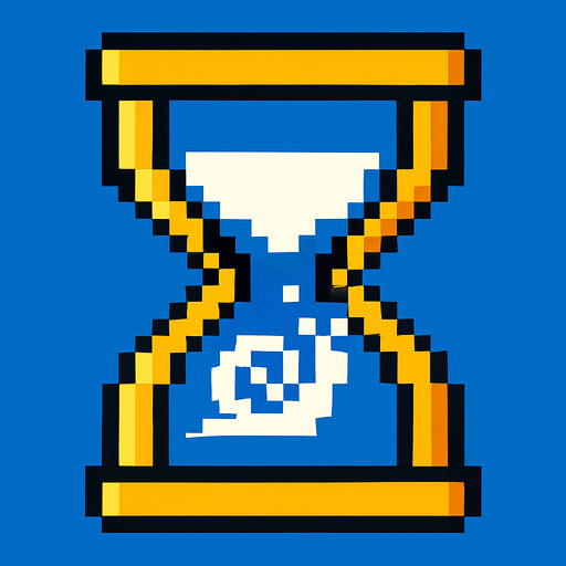 Slow timer pixel.
In-Game asset.  2d.  High contrast.  No shadows