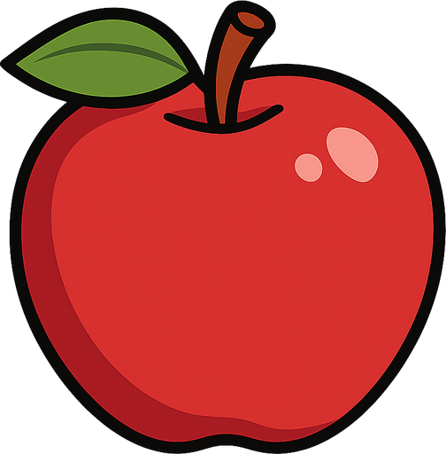 apple
. No background. Transparent background. Blank background. No shadows. 2d. In-Game asset. flat