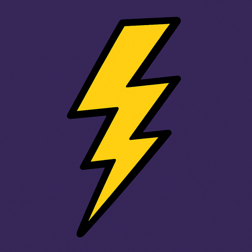 rayo fuerte.
In-Game asset.  2d.  High contrast.  No shadows