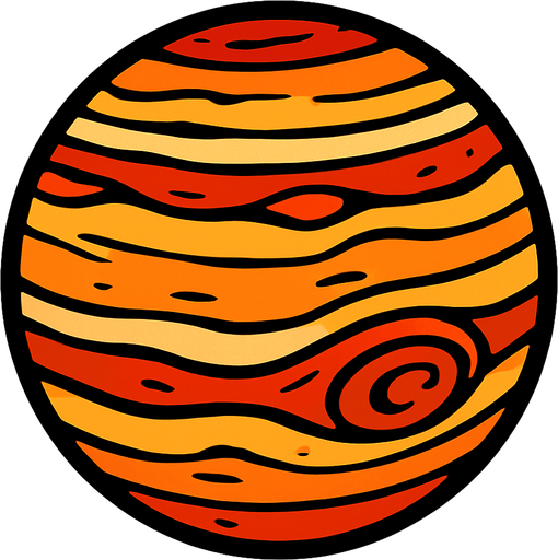 jüpiter.
In-Game asset.  2d.  High contrast.  No shadows