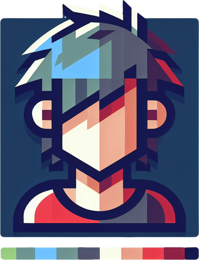 A simple 2d Player.
Single Game Texture. In-Game asset. 2d. Blank background. High contrast. No shadows.