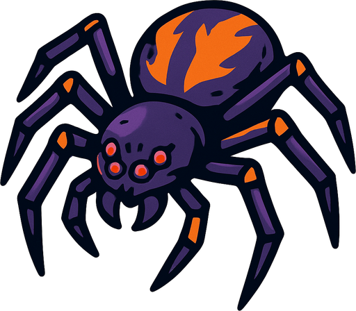 Araignée.
In-Game asset.  2d.  High contrast.  No shadows