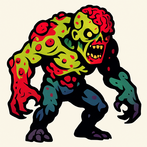 mutant.
In-Game asset.  2d.  High contrast.  No shadows