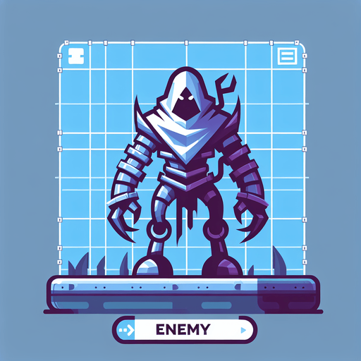 enemy.
Single Game Texture. In-Game asset. 2d. Blank background. High contrast. No shadows.