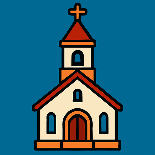 Church.
In-Game asset.  2d.  High contrast.  No shadows