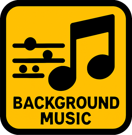Arkaplan müziği için kullanacağım müzik ile ilgili bir icon.
In-Game asset.  2d.  High contrast.  No shadows