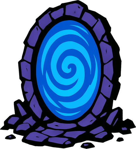 portal.
In-Game asset.  2d.  High contrast.  No shadows