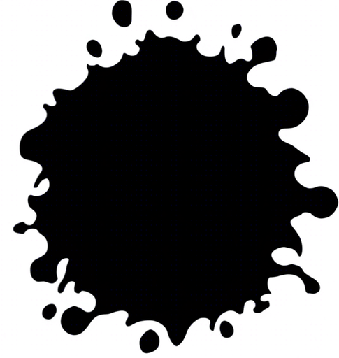 Same image, but where the inklblot is made from dark blue ink instead of black.