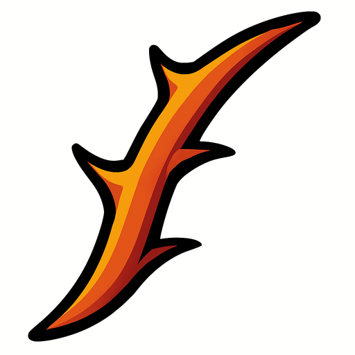 thorn.
In-Game asset.  2d.  High contrast.  No shadows