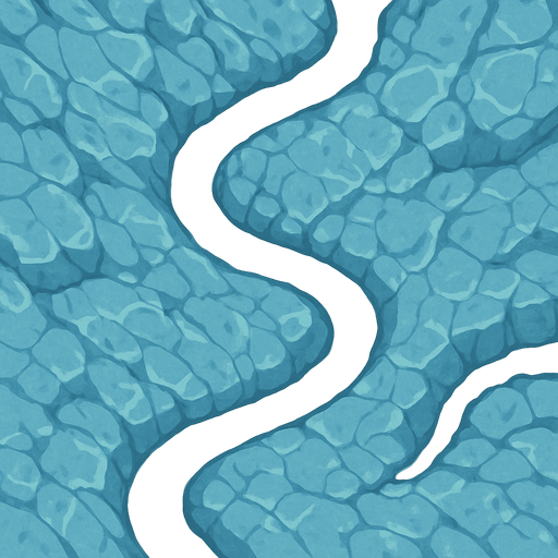 textura de camino glaciar visto desde arriba.
In-Game asset.  2d.  High contrast.  No shadows