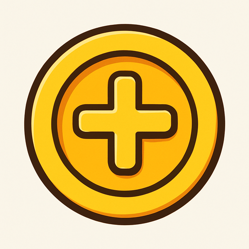 Bonus coin.
In-Game asset.  2d.  High contrast.  No shadows