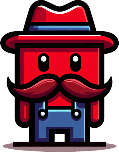 mario tasarla.
Single Game Texture.  In-Game asset.  2d.  Blank background.  High contrast.  No shadows
