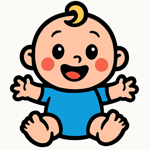 baby.
In-Game asset.  2d.  High contrast.  No shadows