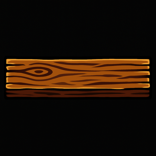 wood platform 200x20.
In-Game asset.  2d.  High contrast.  No shadows