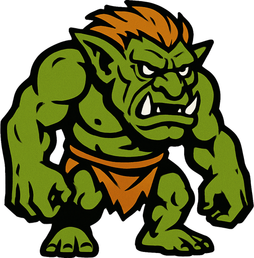 troll.
In-Game asset.  2d.  High contrast.  No shadows