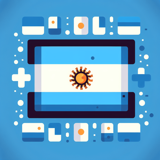 argentina flag. simple. flat.
Single Game Texture. In-Game asset. 2d. Blank background. High contrast. No shadows.