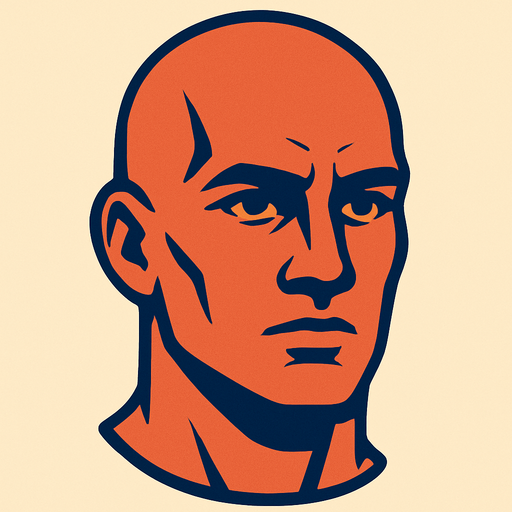 human head.
In-Game asset.  2d.  High contrast.  No shadows