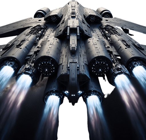 futuristic war space craft..
Full front bottom view