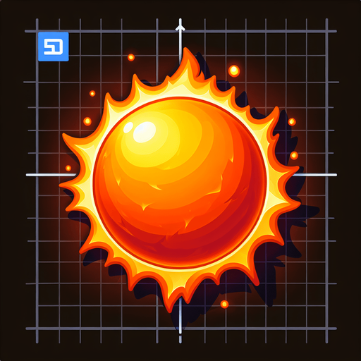 orang fire ball light.
Single Game Texture.  In-Game asset.  2d.  Blank background.  High contrast.  No shadows