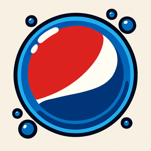 Pepsi bubble ball.
In-Game asset.  2d.  High contrast.  No shadows