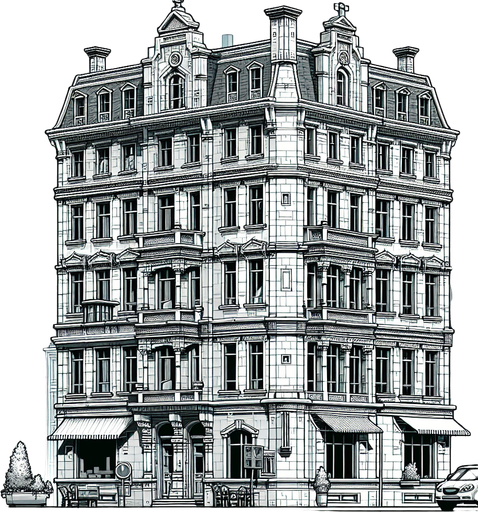 Building.
Single Game Texture. In-Game asset. 2d. Blank background. High contrast. No shadows.