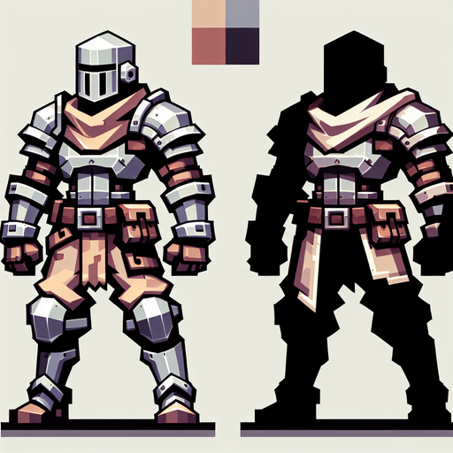 Hero Character for platformer game
Single Game Texture. In-Game asset. 2d. Blank background. High contrast. No shadows.