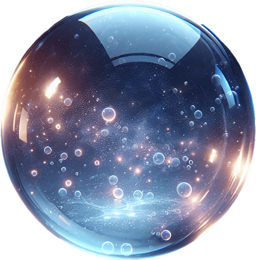 A bubble.
Single Game Texture.  In-Game asset.  No shadows