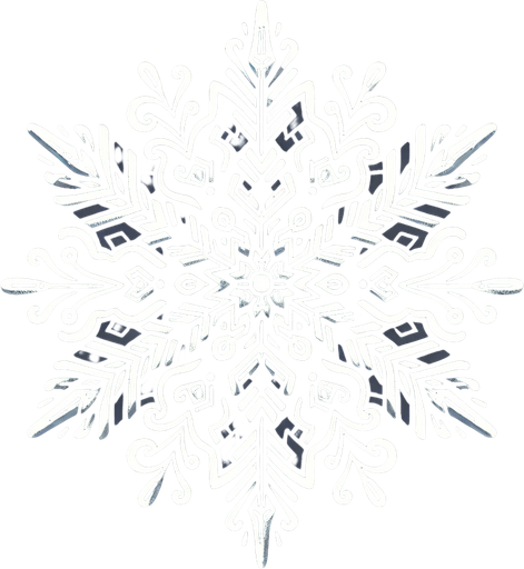 сніжинка.
Single Game Texture. In-Game asset. 2d. Blank background. High contrast. No shadows.