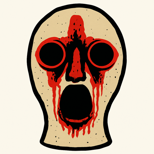 scp 173 head.
In-Game asset.  2d.  High contrast.  No shadows