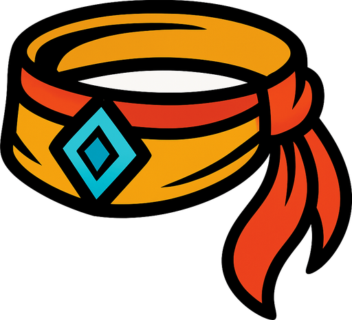 Headband.
In-Game asset.  2d.  High contrast.  No shadows