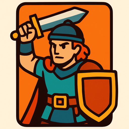 2d card game player hero asset.
In-Game asset.  2d.  High contrast.  No shadows