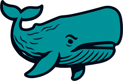 Sperm whale.
In-Game asset.  2d.  High contrast.  No shadows