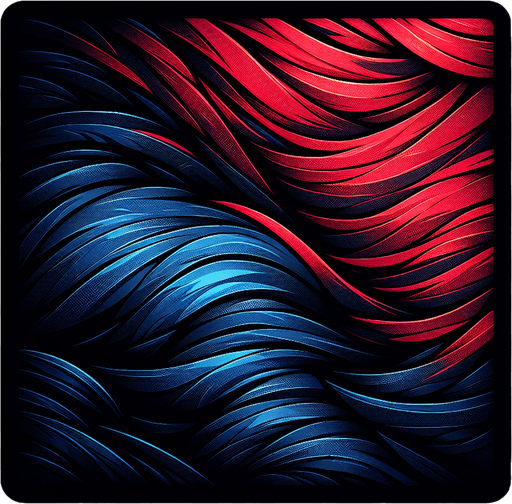 blackground red and blu.
Single Game Texture.  In-Game asset.  2d.  Blank background.  High contrast.  No shadows