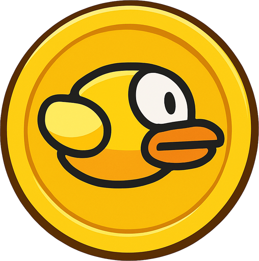 Flapy bird coin.
In-Game asset.  2d.  No shadows