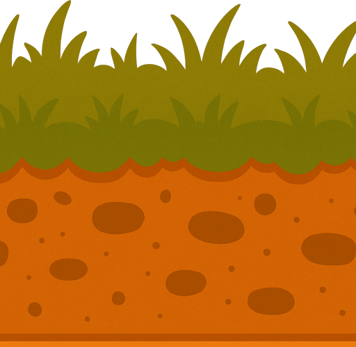 orange piece of land 2d