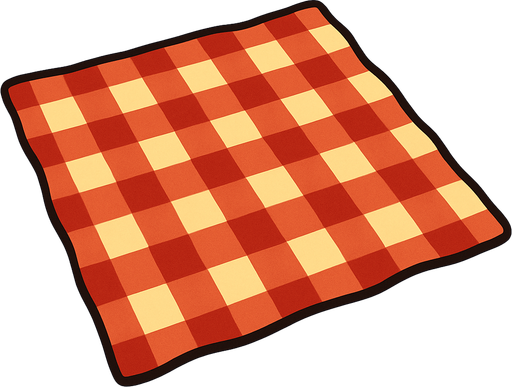 picnic rug bg.
In-Game asset.  2d.  High contrast.  No shadows
