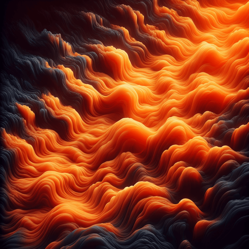 Lava texture, orange topdown gradient