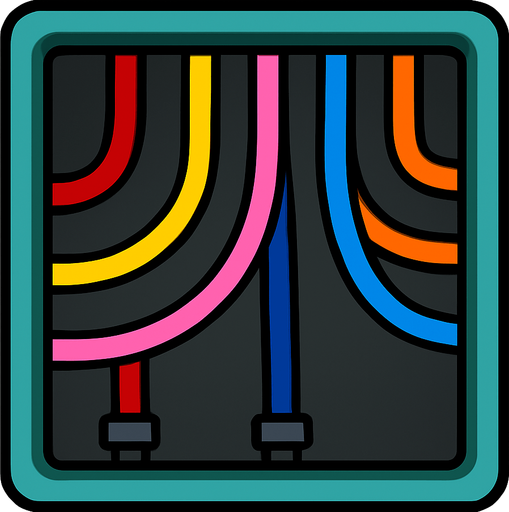 cablePanel among us.
In-Game asset.  2d.  High contrast.  No shadows