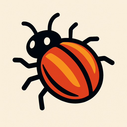 Küçük böcek.
In-Game asset.  2d.  High contrast.  No shadows