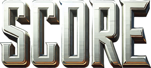 Generate an image of the word "Score" in a clean, bold, and modern font. The text should be centered on a plain or slightly textured background, making it suitable for a video game UI. The font should be simple yet eye-catching, with a slight glow or shadow effect to enhance readability..
Single Game Texture.  In-Game asset.  2d.  Blank background.  High contrast.  No shadows