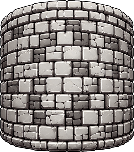 bakstenen muurpatroon.
Single Game Texture.  In-Game asset.  2d.  Blank background.  High contrast.  No shadows