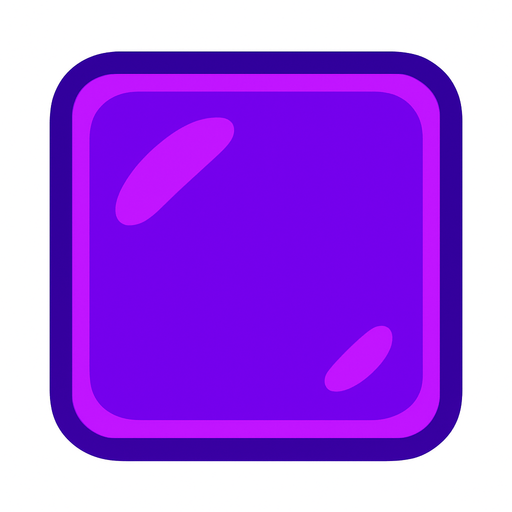 Purple Block.
In-Game asset.  2d.  High contrast.  No shadows