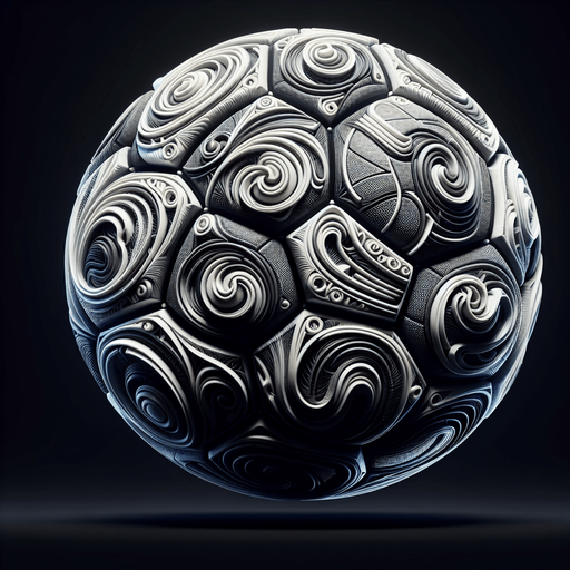 foot ball.
Single Game Texture. In-Game asset. 2d. Blank background. High contrast. No shadows.